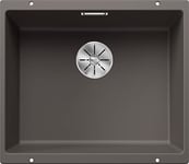BLANCO SUBLINE 500-U Silgranit Volcano Grey Installation Type: Base Without Drain Remote Control 60 cm Base Cabinet Basin Shape 2 in 1: Two Basins, One Cut-Out and Only Once Assembled