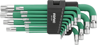 L-Nyckelsats Torx T10-T80 Med Magnet Gröna 13-Delar Sonic