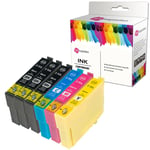 6x Ink Cartridges For Epson Workforce Wf-2520nf Wf-2630wf Wf-2750dwf Wf-2010w