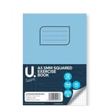 Single Book U.® A5 Squared Exercise Book, 5mm Squares