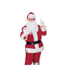 Bristol Novelty Mens Classic Santa Claus Flannel Christmas Costume BN5535