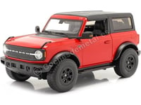 Maisto 531456 Ford Bronco Wildtrak 1:18 Scale Model Car, Red