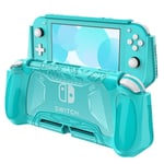 Turquoise - Étui De Protection Antidérapant Pour Nintendo Switch Lite, Avec Poignée Pour Cartes De Jeu, Anti Rayures