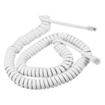 Telephone Handset Cord, 4P4C 6.56 Feet Landline Phone Cable White 2 Pack