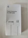 Apple MA591G/B USB Charger Lead Cable for iPhone 4, 4S, 3G, 3GS - White