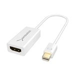 Sabrent Mini DisplayPort (Thunderbolt 2) to HDMI Adapter with Support for 4K [Gold Plated] (DA-MDHA)