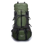 YFDD Men And Women Outdoor Hiking Backpack 65L Large Capacity Backpack Camping Travel Bag Outdoor Equipment aijia (Color : Green, Size : Size)