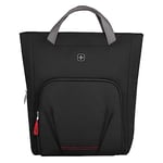 Wenger Motion Vertical Tote - Chic Black, Lightweight and Durable Laptop Bag with Multiple Compartments for Work, School, or Travel, Water-Resistant, Ergonomic Design, Fits Laptops up to 16 Inches