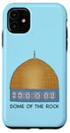 Coque pour iPhone 11 Dôme doré du Dôme du Rocher, Mont du Temple Jérusalem dessin