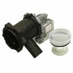 Drain Pump Base & Filter Housing Assembly For Siemens Washing Machine