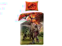 Jurassic World Sängkläder 2I1 Design - 100 Procent Bomull