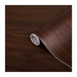 d-c-fix papier adhésif pour meuble effet bois Bouleau de pomme chocolat - film autocollant décoratif rouleau vinyle - cuisine décoration revêtement peint stickers collant - 67,5 cm x 2 m