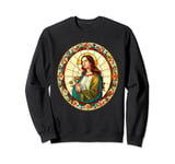 Saint Philomena Stained Glass Window Sweatshirt