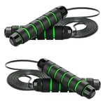 Hopprep Hopprep för fitness Trasselfri farthopprep för träning Black Green
