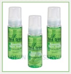 3x Tea Tree Foaming Face Wash - Daily Use for Clean Healthy Skin - 200ml