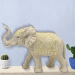 Lesser & Pavey Cream Elephant 10 Designed Ornament | Home Decor Animal Ornaments For All Homes or Offices | Decorative Home Accessories For All Types of Homes