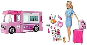 Barbie - Méga Camping-Car De Barbie - Accessoire Poupée HCD46 - Cdiscount  Jeux - Jouets