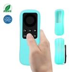 SIKAI CASE Silicone Case Cover Compatible with Amazon Fire TV Stick Remote Anti-Slip Shock-Proof Protective Dust-proof Lightweight Sleeve with Anti-Lost Lanyard (Luminous Blue)