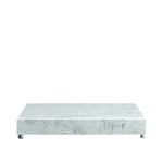 Living Divani - Menhir Low Table, 80x80x12,5, White Carrara Marble