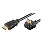 Höghastighets 90° vinklad HDMI-kabel - 4K/30Hz- 1,5 m