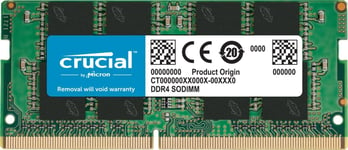 Crucial RAM 8GB DDR4 3200MHz CL22 or 2933MHz or 2666MHz Portable Memory