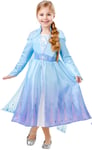 Disney Frost 2 ELSA Deluxe Klänning Utklädningskläder (3-9år)(Stl. 116/M)