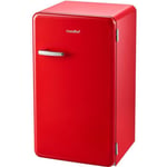 COMFEE Comfee RCD93RE1RT(E) Retro Refrigerateur Sous Plan 93L Froid statique L48.8cm x H83.5cm-41dB-Noir [Classe énergétique F]