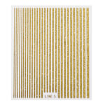 3D Nageltejp - Guld Glitter