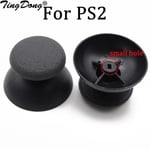 TingDong Capuchon de joystick analogique noir à petit trou pour manette PS2, 2 pièces