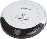 Groov-e RETRO Compact CD Player - Personal Music with CD-R & Silver 