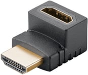 Adapter Av Goobay Adapter Hdmi Kątowy 90, Pozłacany (8K@60Hz)