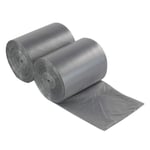 Fosly 30 L Kitchen Bin Liners Bags, 200 Bags/2 Rolls, Grey Trash Bags