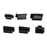 Silicone Cover Cap For PS5 Game Consoles 6pcs Universal Silicone Dust Cover Plug Dust Plugs for PS5
