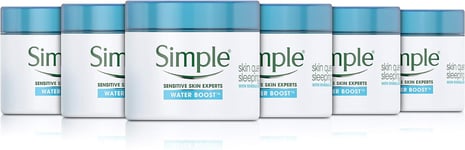 Simple Water Boost Skin Quench Sleeping Cream Moisturiser 50 Ml Pack of 6