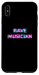 Coque pour iPhone XS Max Rave Musician Techno EDM Music Maker Festival Composer Raver