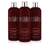 Baylis & Harding Black Pepper Moisturising Shower Gel for men, 500 ml, Pack of 3