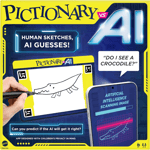Pictionary vs Ai Family Board Drawing Game with Ai for 2 to 4 Teams Mattel