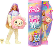 Barbie Cutie Reveal Doll & Accessories, Lion Plush Costume & 10 Surprises Including Color Change, “Hope” Cozy Cute Tees, HKR06