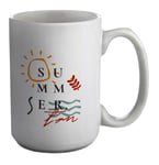 Summer Tan Mug Holiday Vacation Travel Tanning 15oz Large Cup Gift