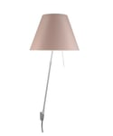 Luceplan - Costanza Vägglampa m/Dimmer Alu/ Soft Skin