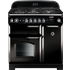 Rangemaster Classic CLA90NGFBL/C 90cm Gas Range Cooker with Electric Fan Oven - Black / Chrome A+/A Rated