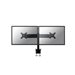 Neomounts monitor dual-deskmount 19-30inch clamp 2x8kg vesa75/100 full motion tilt rotate swivel height 32-42cm black