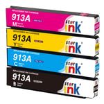 st@r ink 913A Ink Replacement for HP 913 913A Ink Cartridges Multipack Work with HP PageWide Pro 377dw 377dn Pro 477dw 477dn Pro 352dn 452dn MFP 477dw 552dw 577dw Managed MFP P55250dw P57750dw (4Pack)