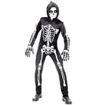 WIDMANN MILANO PARTY FASHION - Costume enfant squelette, combinaison avec capuche, homme os, Day of the Dead, Halloween