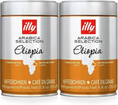 Illy Coffee Beans, Arabica Coffee Beans Selection, Ethiopia, 250 G (Pack of 2)