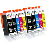 2 Set Ink Cartridges Non OEM For Canon TS5050 TS5051 MG5750 MG5751 MG6850 MG7750