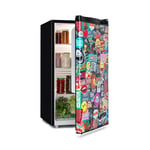 Cool Vibe Réfrigérateur 90 litres classe E - design Manga noir