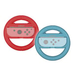 Konix Mythics Pack de 2 supports volants Dual Wheels pour manettes Joy-Con Nintendo Switch et Switch OLED - Bleu néon et rouge néon