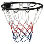 vidaXL Basketring svart 45 cm stål 93659