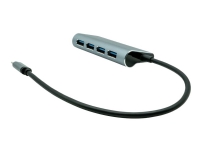 ProXtend USB-C 5in1 MultiHub - Hubb - 4 x USB 3.2 Gen 1 + 1 x USB-C 3.2 Gen 1 (strömförsörjning) - skrivbordsmodell